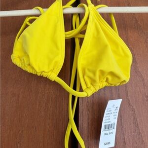 NWT PacSun Yellow Bikini Tip